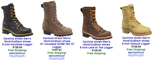 men's carolina logger boots